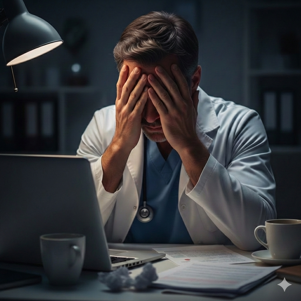 The average doctor spends months job hunting alone. 1 Gemini Generated Image aws4vaaws4vaaws4