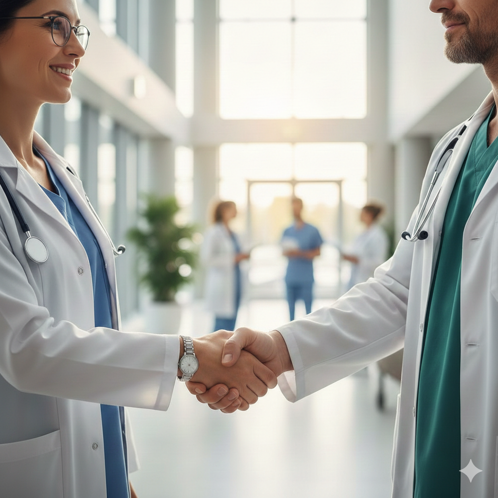 7 out of 10 healthcare professionals land jobs through networking. 1 Gemini Generated Image qqttevqqttevqqtt